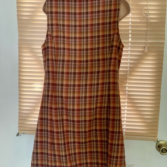 Patagonia brown plaid fortuity tunic/dress pockets - Picture 3 of 6